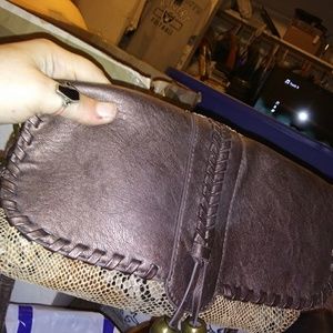 Carl's Snakeskin and Leather LG Envelope Bag